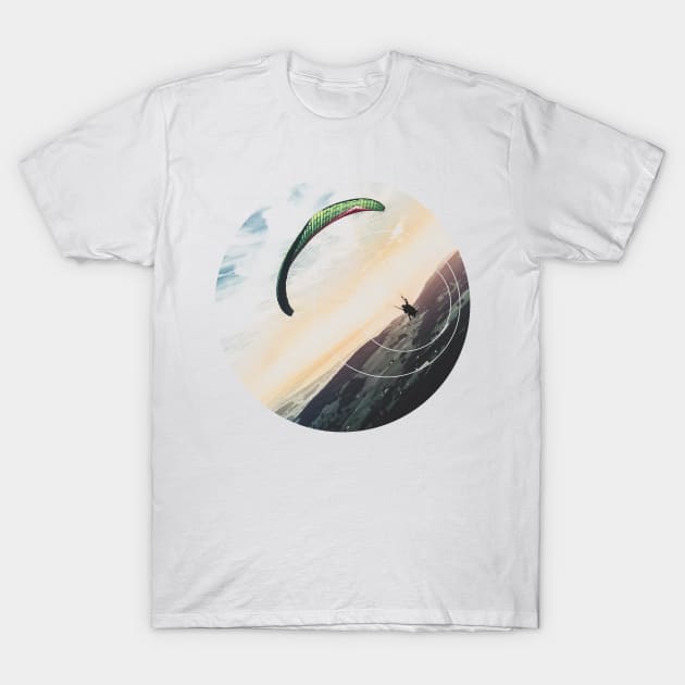 Parasailing Gravity Geometry Photography T-Shirt by deificusArt